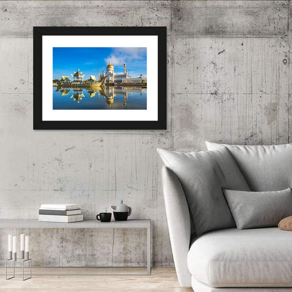 Sultan Omar Ali Saifuddien Mosque Wall Art in a room, landscape