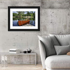 Orange Canoe on Ontario Lake Wall Art