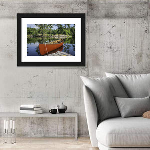 Canoe on Ontario Lake Wall Art