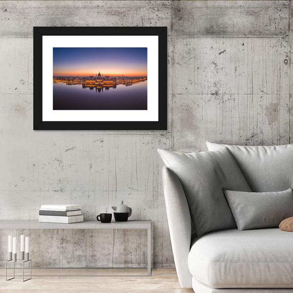 Hungarian Parliament at Dusk Wall Art
