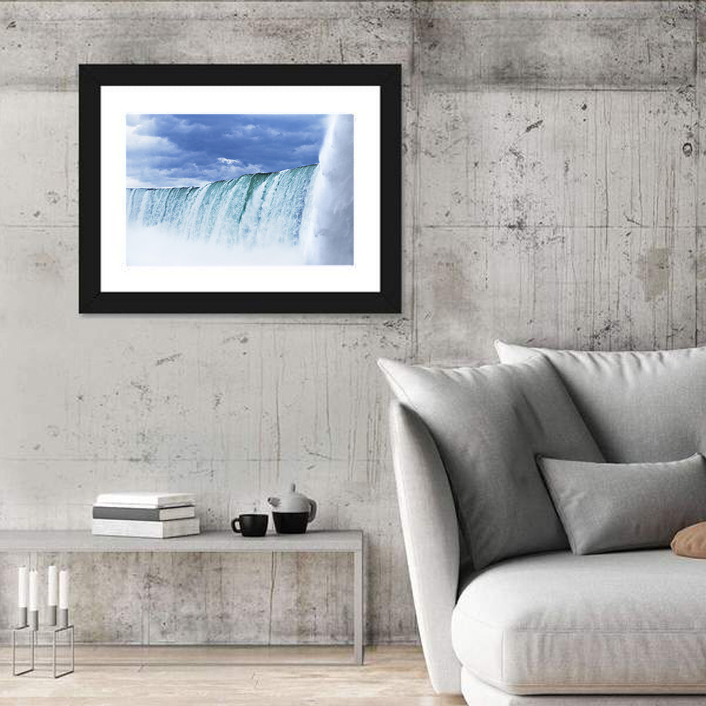 Niagara Falls Horseshoe View Wall Art in a room, landscape
