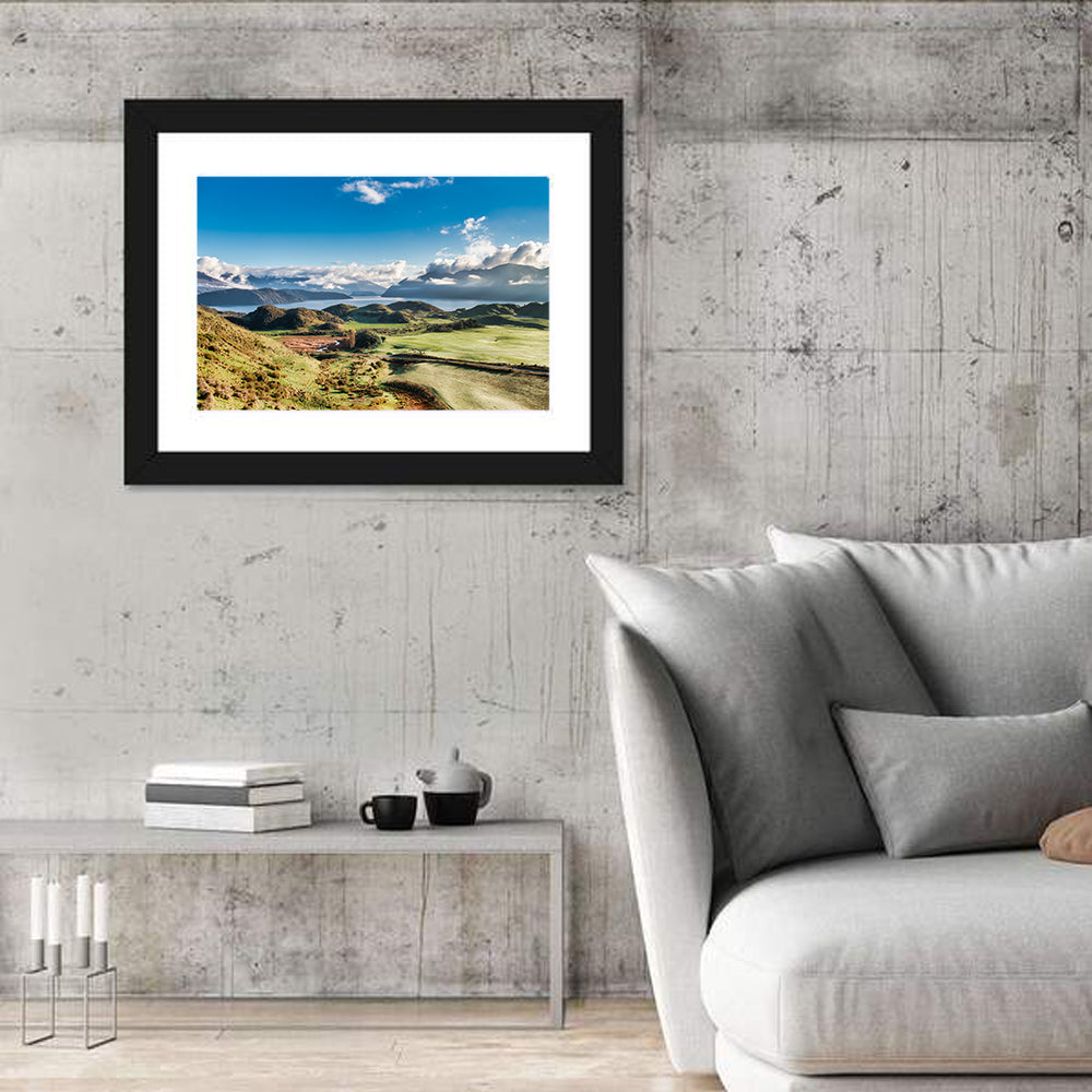 Lake Wanaka and Roys Peak Wall Art in a room, landscape