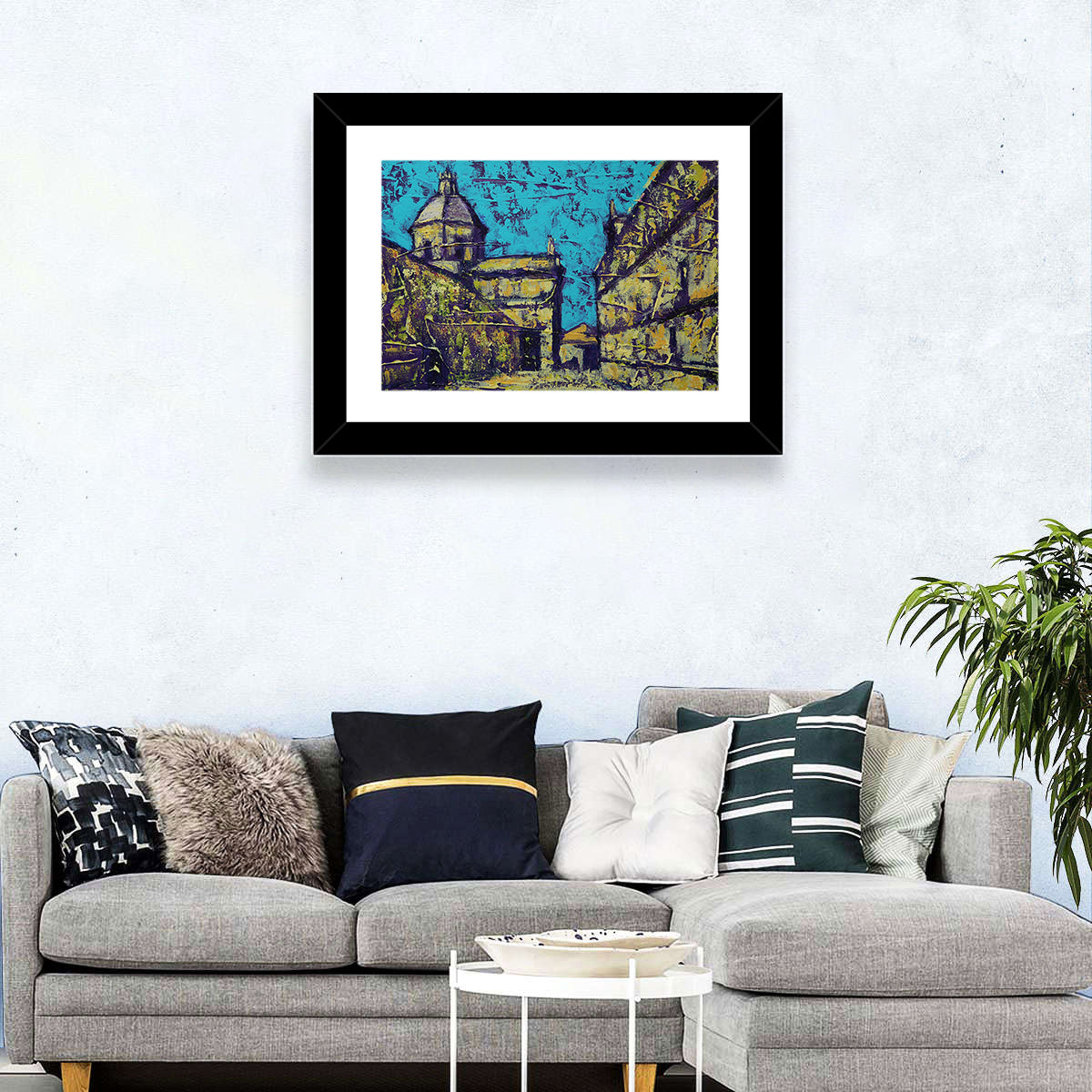 Las Agustinas Alleyway Abstraction Wall Art