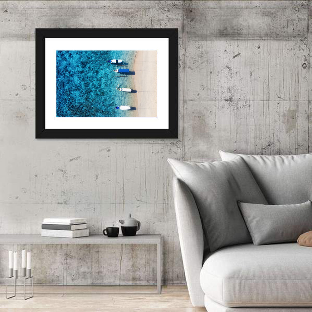 Gili Meno Aerial Seascape Wall Art