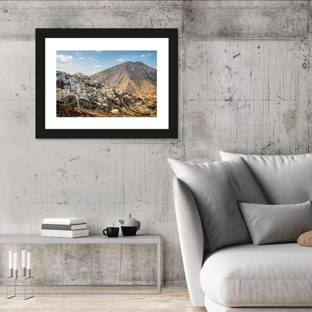 Traditional Greek Village Wall Art