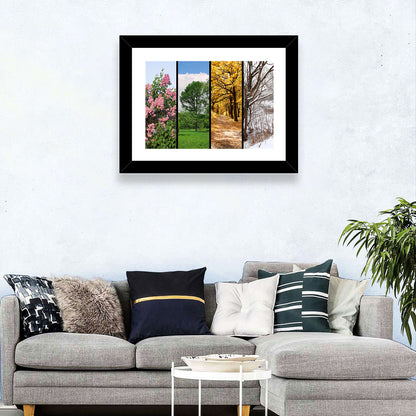 Four Seasons Trees Wall Art