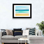 Sand and Surf Abstraction Wall Art