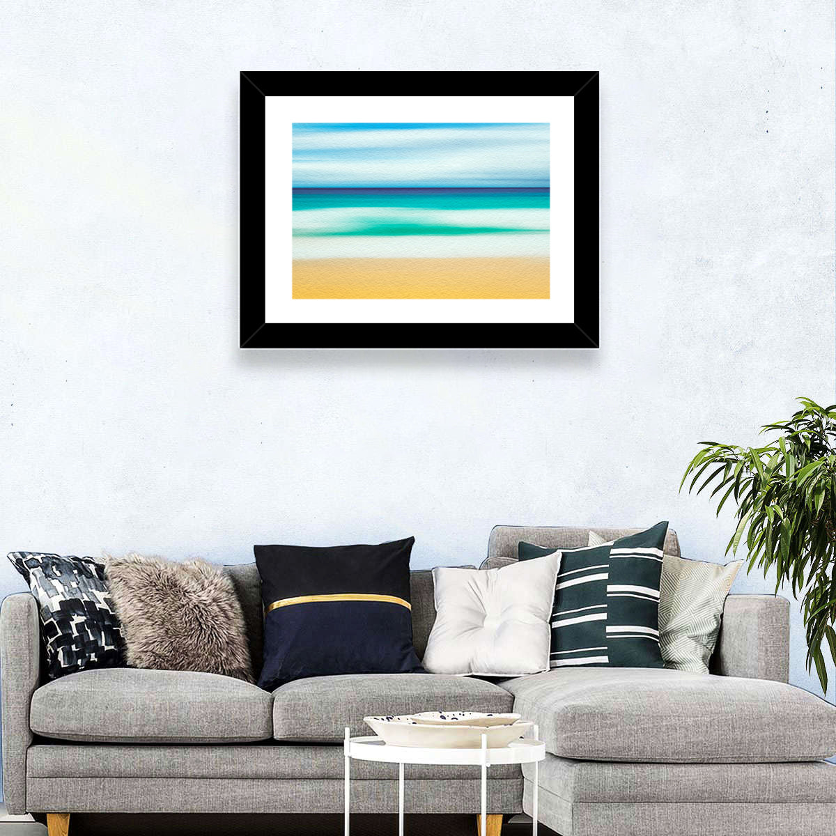 Sand and Surf Abstraction Wall Art