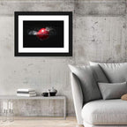 Red Apple Water Splash Wall Art