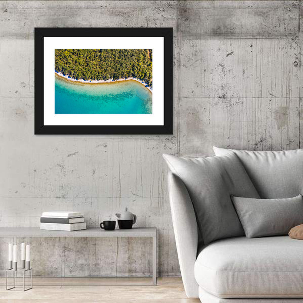 Dugi Otok Aerial Shoreline Wall Art