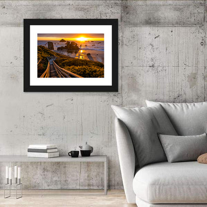 Bandon Beach Sunset Wall Art