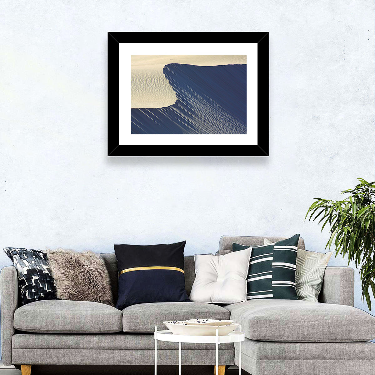 Minimalist Sand Dunes in Late Light Wall Art