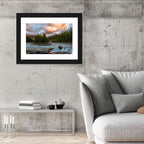 Sunwapta Falls River View Wall Art