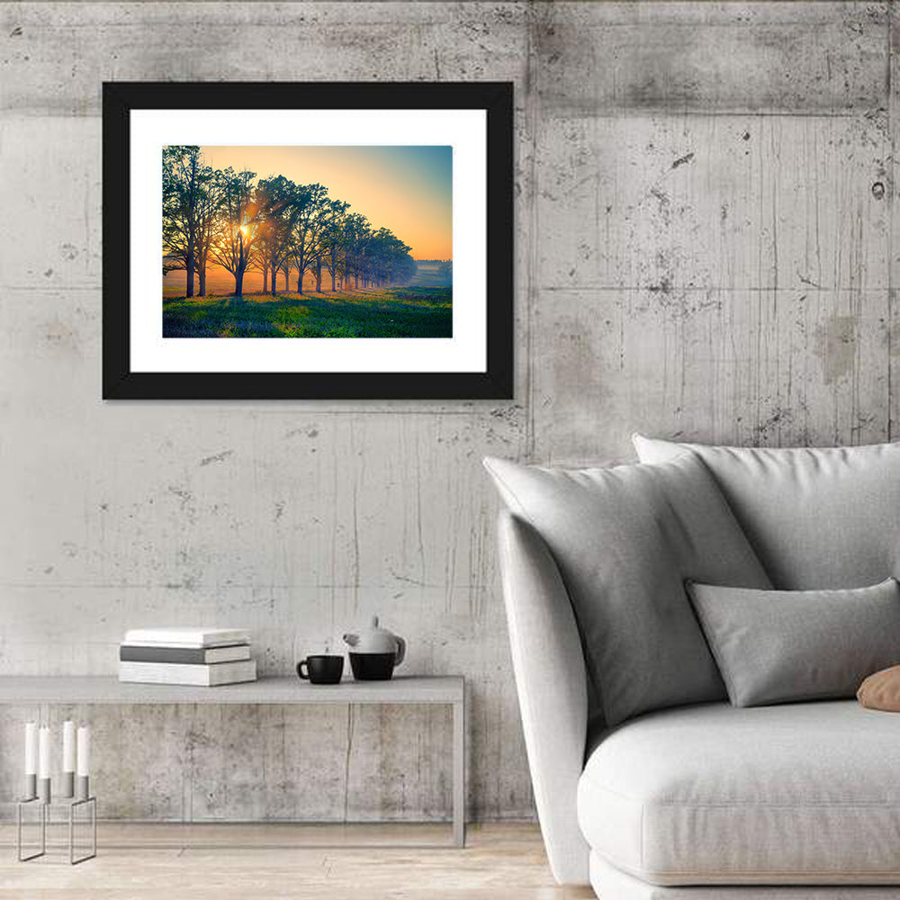 Oak Alley Golden Hour Wall Art
