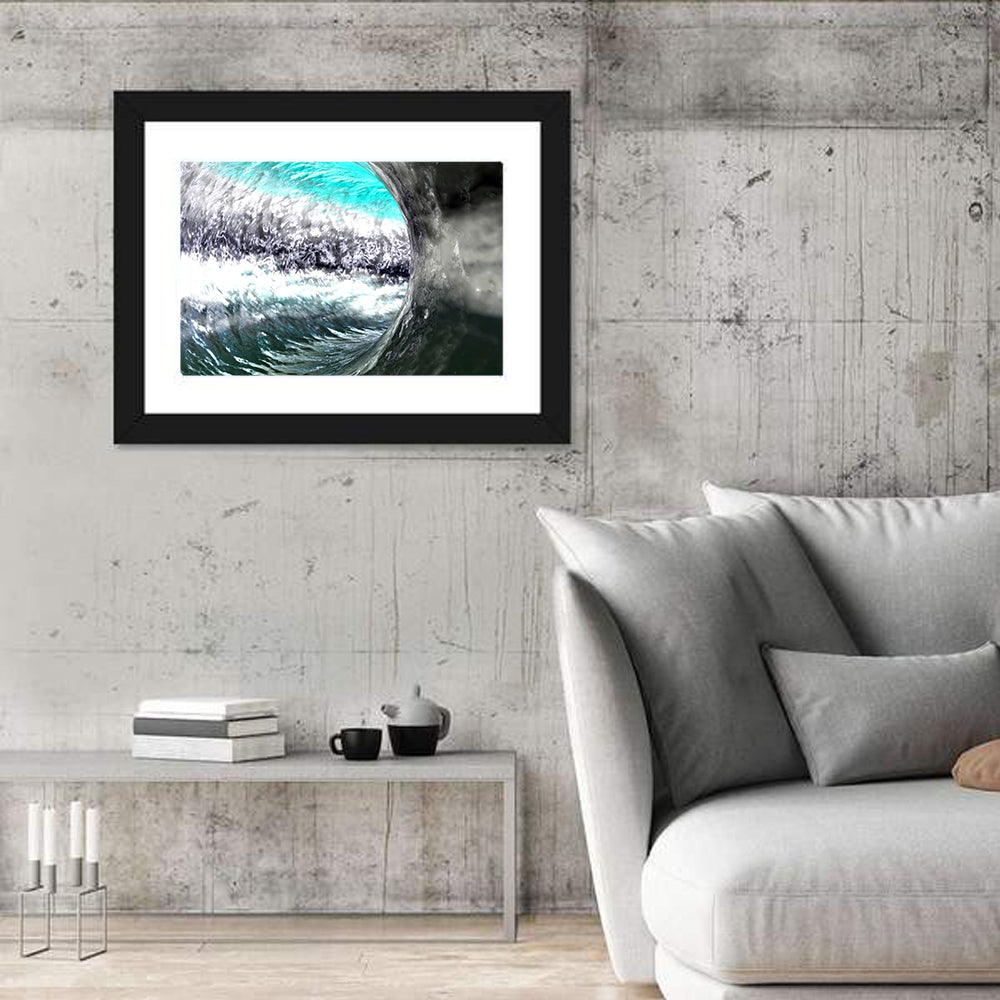 Water Tunnel Concept Wall Art in a room, landscape