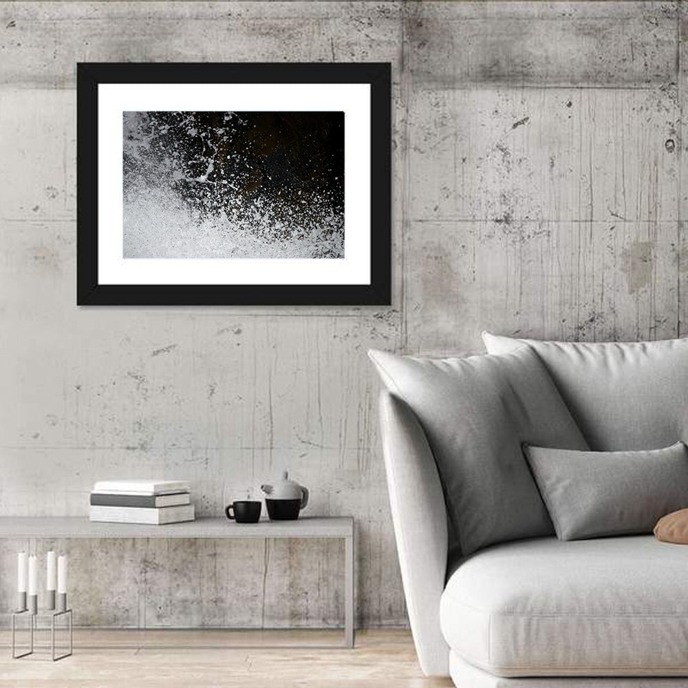 High-speed Water Splash Wall Art in a room, landscape