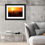 Bagan Pagodas at Sunset Wall Art