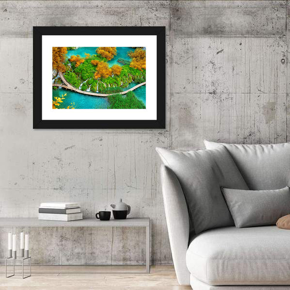 Plitvice Lakes Boardwalk Wall Art