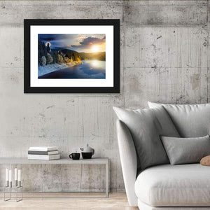 Autumn Mountain Lake Wall Art