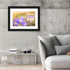 Dare to Dream Big, Purple Crocus Wall Art