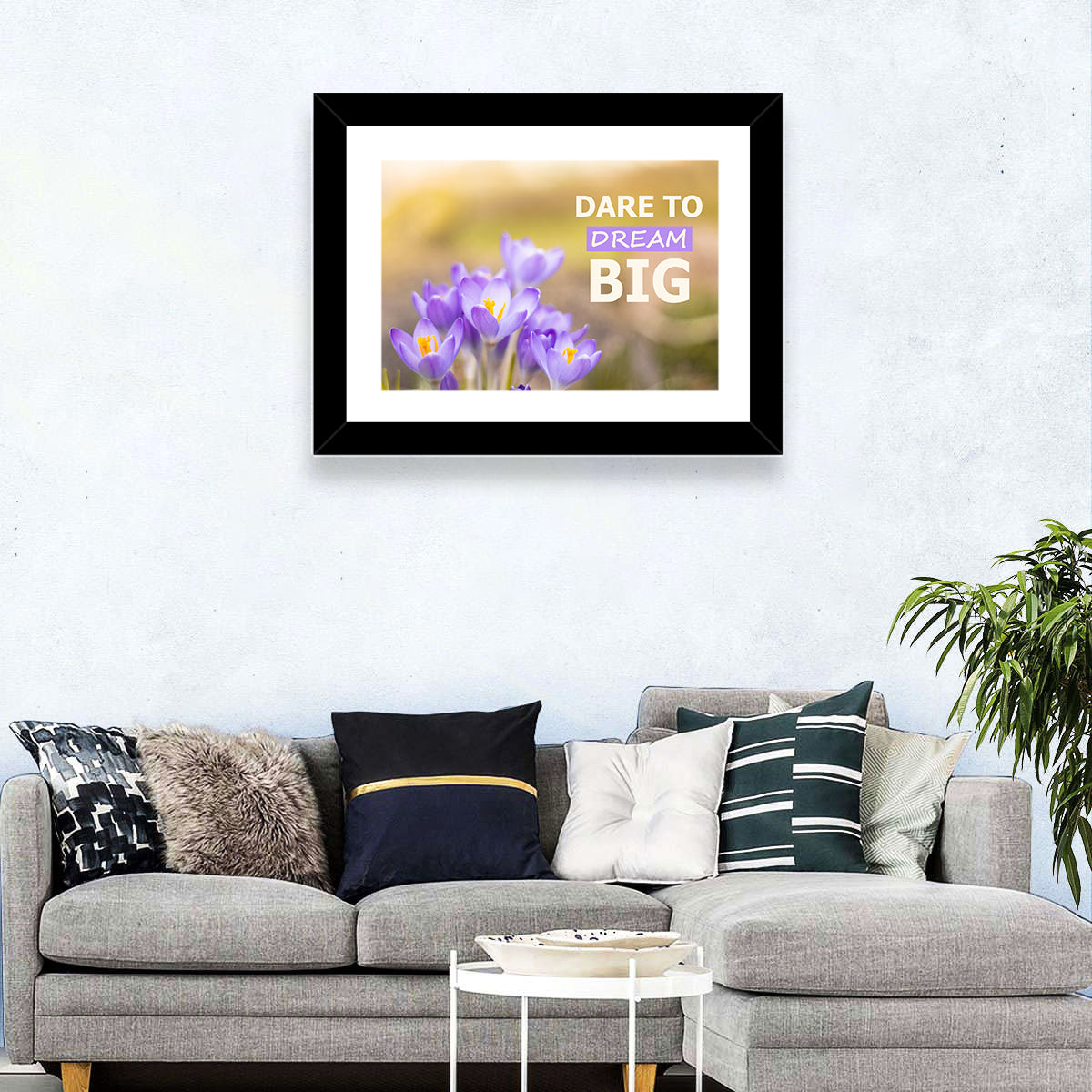 Dare to Dream Big, Purple Crocus Wall Art
