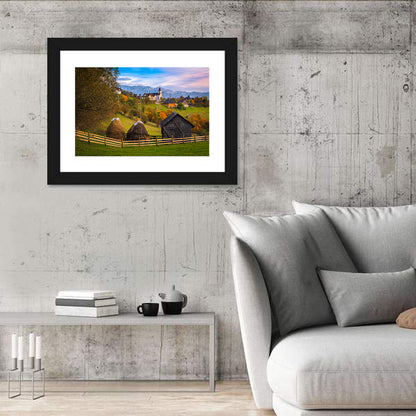 Autumn Countryside Romania Wall Art