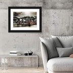 Tsunami Over Manhattan Skyline, Brooklyn Bridge Wall Art