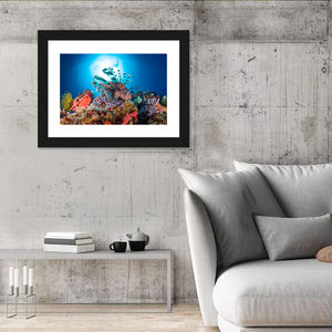 Lionfish In Coral Reef Wall Art