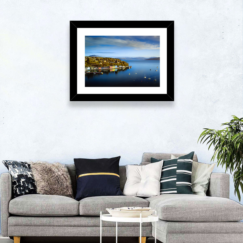 Portree Harbour Colorful Houses Wall Art