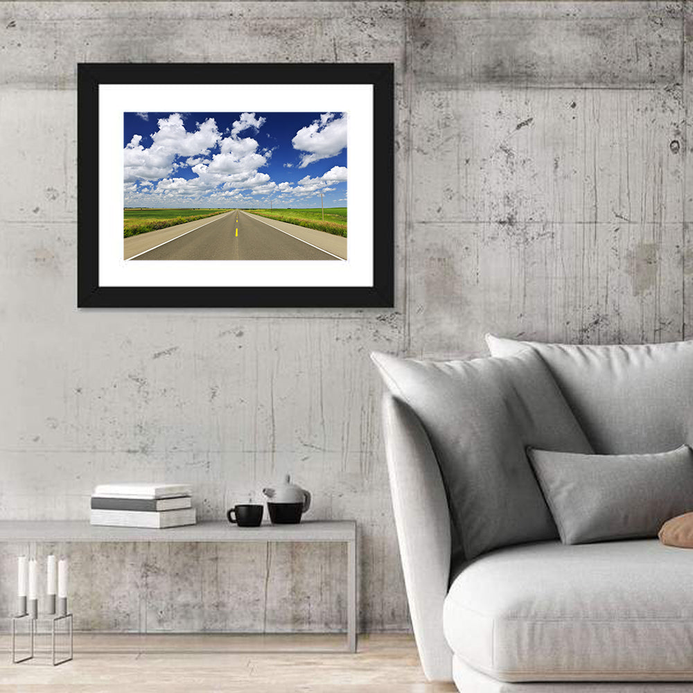Saskatchewan Prairie Highway Wall Art