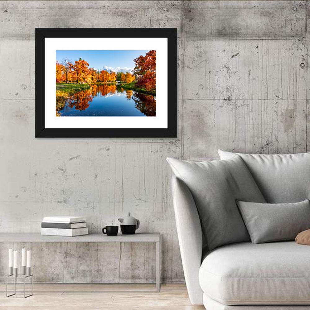 Alexander Park Autumn Reflection Wall Art