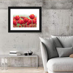 Red Tulips with Yellow Tips Wall Art