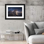 Storm Clouds Over Pier Wall Art