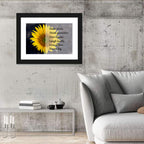 Sunflower Smile Typography Wall Art