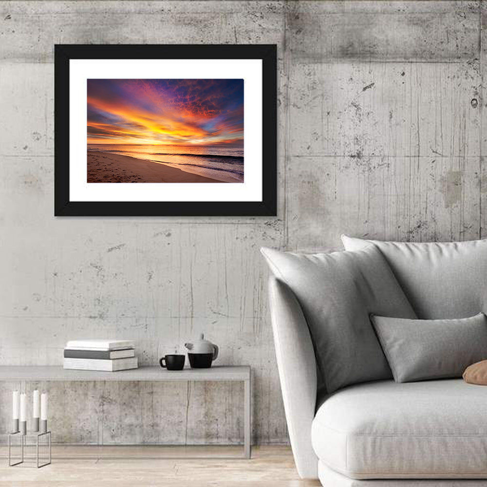Maine Beach Sunrise Wall Art