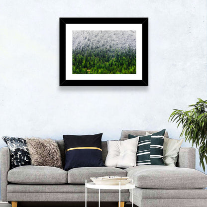 Snowy Dolomites Winter Forest Wall Art