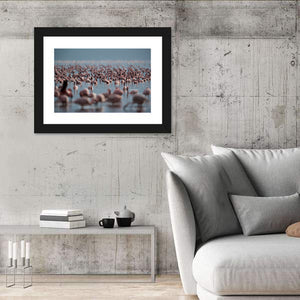 Lake Bagoria Flamingos Wall Art