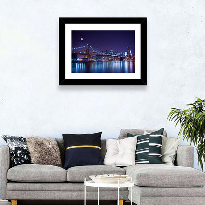 Brooklyn Bridge Night Wall Art