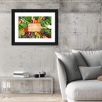 Vegetable Harvest on Cutting Board Wall Art