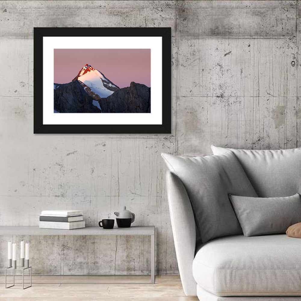 Mount Chimtarga Alpenglow Wall Art