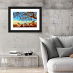 Mobile Bay Adirondack Chairs at Sunrise Wall Art