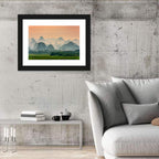 Misty Karst Mountains Wall Art