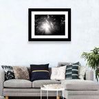 Foggy Forest Bridge Wall Art