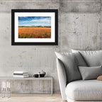 Golden Wheat Field with Poppies Wall Art
