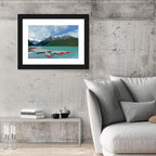 Red Canoes at Lake Louise Wall Art