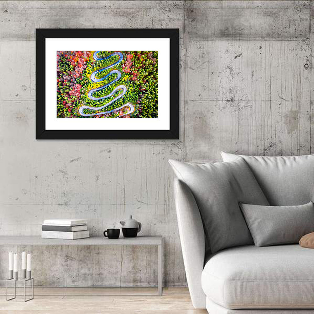 Cheia Autumn Winding Road Wall Art
