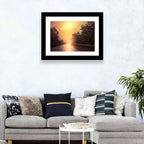 Windy Misty Forest Road Wall Art