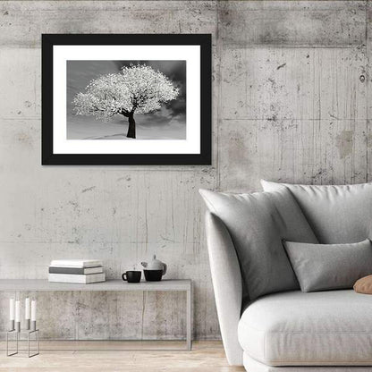 Cherry Tree In Winter Wall Art