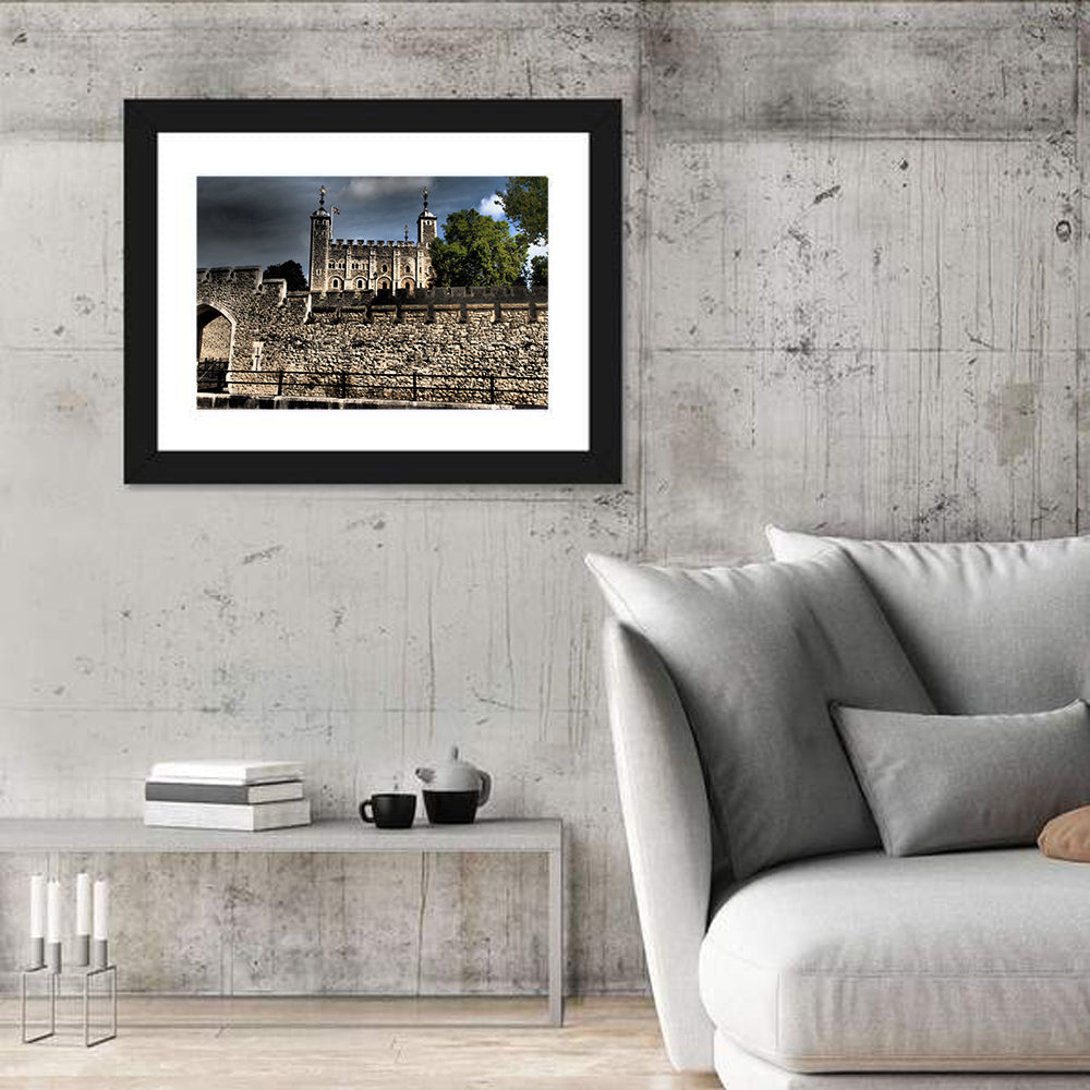 Tower of London Wall Art in a room, landscape