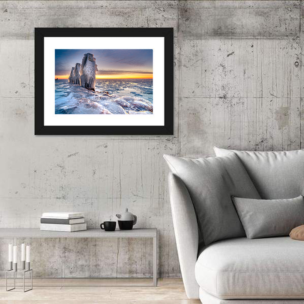 Netherlands Ice Sculpture Wall Art in a room, landscape